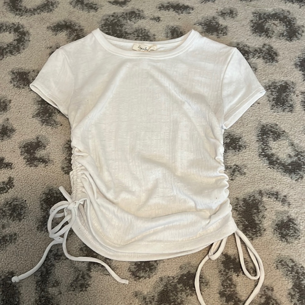 Cute white cropped top